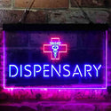 ADVPRO Dispensary Cross Shop Dual Color LED Neon Sign st6-i3846 - Red & Blue