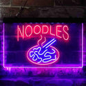 ADVPRO Noodles Fire Snack Shop Dual Color LED Neon Sign st6-i3855 - Blue & Red