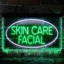 ADVPRO Skin Care Facial Dual Color LED Neon Sign st6-i3859 - White & Green