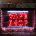 ADVPRO Vape Shop Dual Color LED Neon Sign st6-i3882 - White & Red