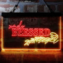 ADVPRO Simple Blessed Natural Display Dual Color LED Neon Sign st6-i3965 - Red & Yellow