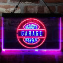 ADVPRO Big Daddy Garage Open 24/7 Dual Color LED Neon Sign st6-i3983 - Red & Blue