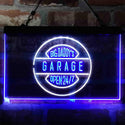 ADVPRO Big Daddy Garage Open 24/7 Dual Color LED Neon Sign st6-i3983 - White & Blue