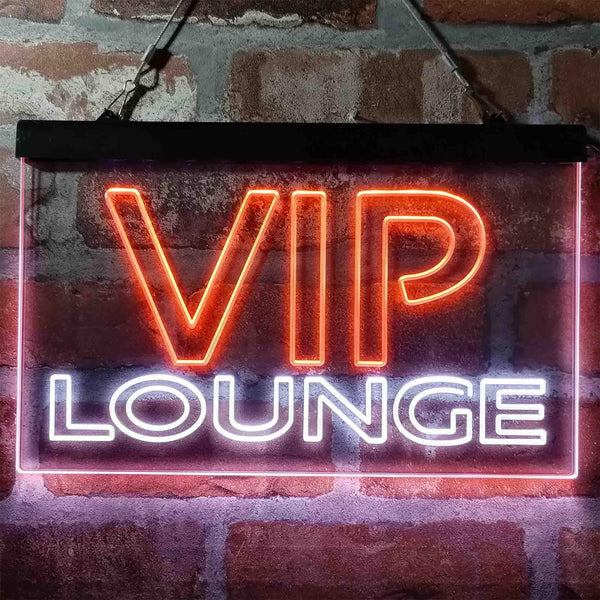 ADVPRO VIP Lounge Display Dual Color LED Neon Sign st6-i3996 - White & Orange