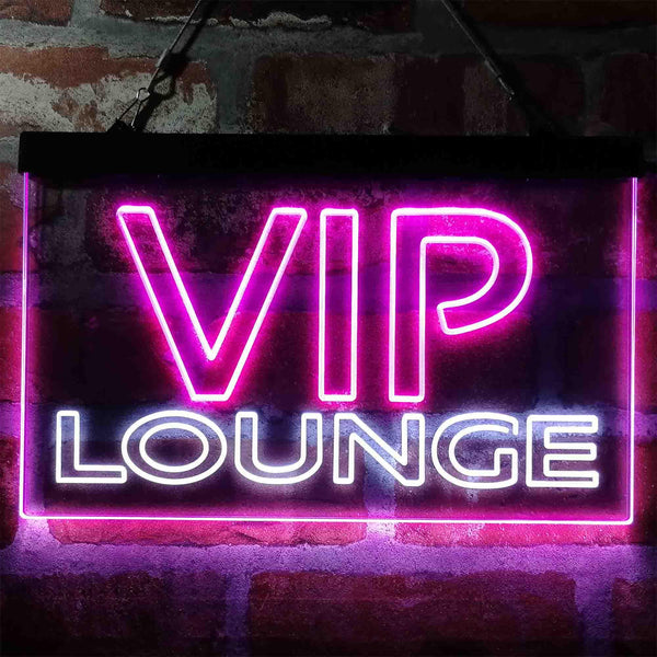 ADVPRO VIP Lounge Display Dual Color LED Neon Sign st6-i3996 - White & Purple