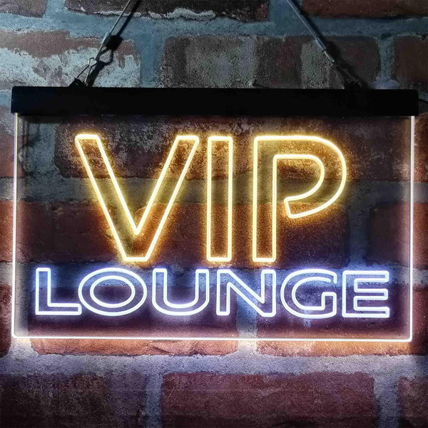 ADVPRO VIP Lounge Display Dual Color LED Neon Sign st6-i3996 - White & Yellow