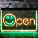 ADVPRO Smile Open Display Dual Color LED Neon Sign st6-i4000 - Green & Yellow