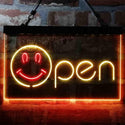ADVPRO Smile Open Display Dual Color LED Neon Sign st6-i4000 - Red & Yellow
