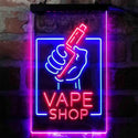 ADVPRO Vape Shop Holding Hand Display  Dual Color LED Neon Sign st6-i4018 - Blue & Red