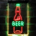 ADVPRO Cold Beer Bottle  Dual Color LED Neon Sign st6-i4040 - Green & Red