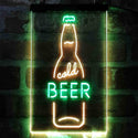 ADVPRO Cold Beer Bottle  Dual Color LED Neon Sign st6-i4040 - Green & Yellow