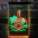ADVPRO Cold Beer Palm Tree Island  Dual Color LED Neon Sign st6-i4084 - Green & Red