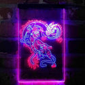 ADVPRO Tiger and Dragon Fight Man Cave Room Garage Decoration  Dual Color LED Neon Sign st6-i4114 - Blue & Red