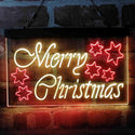 ADVPRO Merry Christmas Stars Decoration Dual Color LED Neon Sign st6-i4117 - Red & Yellow