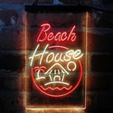 ADVPRO Beach House Display  Dual Color LED Neon Sign st6-i4143 - Red & Yellow