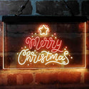 ADVPRO Merry Christmas Star Snow Dual Color LED Neon Sign st6-i4151 - Red & Yellow