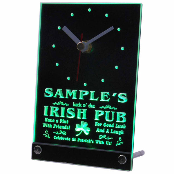 ADVPRO Personalized Custom Luck o' The Irish Pub St Patrick's Neon Led Table C tncqv-tm - Green