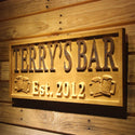 ADVPRO Name Personalized BAR with Established Date Beer Cups Mugs Man Cave 3D Engraved Wooden Sign wpa0097-tm - 26.75
