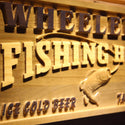 ADVPRO Name Personalized Fishing Hole Bass Fish Wood Engraved Wooden Sign wpa0127-tm - Details 2