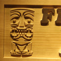 ADVPRO Name Personalized Tiki BAR Mask Wood Engraved Wooden Sign wpa0177-tm - Details 2