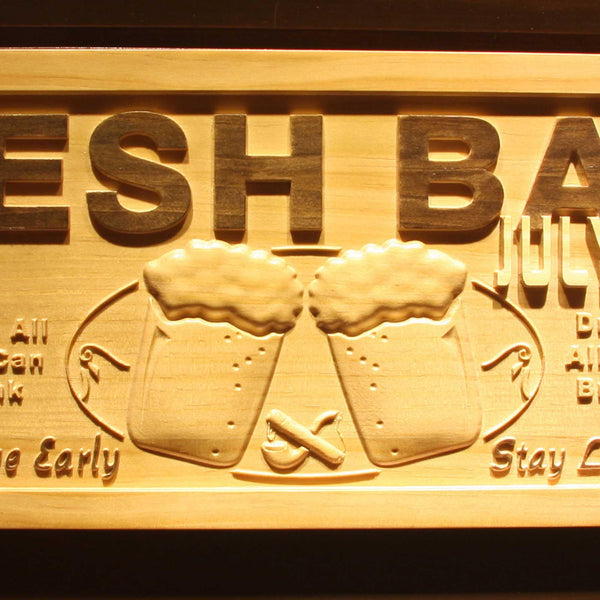 ADVPRO Name Personalized BAR with EST. Date Wood Engraved Wooden Sign wpa0213-tm - Details 3