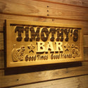 ADVPRO Name Personalized BAR Stars Good Times Good Friends Wood Engraved Wooden Sign wpa0236-tm - 23