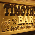 ADVPRO Name Personalized BAR Stars Good Times Good Friends Wood Engraved Wooden Sign wpa0236-tm - Details 2