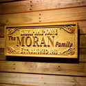 ADVPRO Family Members Name Last Name Personalized Housewarming Newborn Baby Gifts Wood Engraved Wooden Sign wpa0339-tm - 26.75