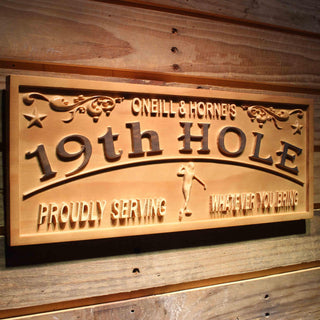 ADVPRO Name Personalized Golf 19th Hole Club House Decoration Gifts Wood Engraved Wooden Sign wpa0381-tm - 23