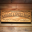ADVPRO Garage & Speed Shop Name Personalized Man Cave Gifts Wood Engraved Wooden Sign wpa0382-tm - 18.25
