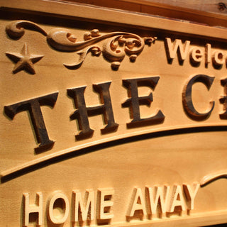 ADVPRO Family Name First Name Home Away from Home Bird Wood Engraved Wooden Sign wpa0387-tm - Details 2