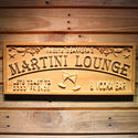 ADVPRO Martini Lounge Name Personalized Wood Engraved Wooden Sign wpa0394-tm - 18.25
