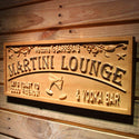 ADVPRO Martini Lounge Name Personalized Wood Engraved Wooden Sign wpa0394-tm - 26.75