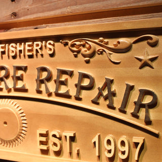 ADVPRO Furniture Repair Name Personalized with Location and Est. Year Wood Engraved Wooden Sign wpa0422-tm - Details 3