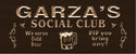 ADVPRO Name Personalized Social Club Hang Out Bar Wood Engraved Wooden Sign wpc0139-tm - Brown