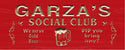 ADVPRO Name Personalized Social Club Hang Out Bar Wood Engraved Wooden Sign wpc0139-tm - Red