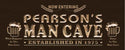 ADVPRO Name Personalized Man CAVE with Established Year Wood Engraved Wooden Sign wpc0152-tm - Brown
