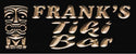 ADVPRO Name Personalized Tiki BAR Mask Wood Engraved Wooden Sign wpc0177-tm - Black
