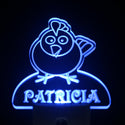 ADVPRO Chicken Personalized Night Light Baby Kids Name Day/Night Sensor LED Sign ws1007-tm - Blue