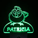 ADVPRO Chicken Personalized Night Light Baby Kids Name Day/Night Sensor LED Sign ws1007-tm - Green