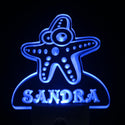 ADVPRO Sea Star Personalized Night Light Baby Kids Name Day/Night Sensor LED Sign ws1031-tm - Blue