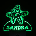 ADVPRO Sea Star Personalized Night Light Baby Kids Name Day/Night Sensor LED Sign ws1031-tm - Green