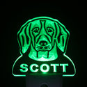 ADVPRO Beagle Personalized Night Light Name Day/Night Sensor LED Sign ws1054-tm - Green