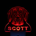 ADVPRO Beagle Personalized Night Light Name Day/Night Sensor LED Sign ws1054-tm - Red