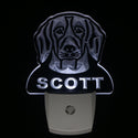 ADVPRO Beagle Personalized Night Light Name Day/Night Sensor LED Sign ws1054-tm - White