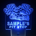 ADVPRO Name Personalized Custom Pit Stop Man Cave Bar Day/ Night Sensor LED Sign wspu-tm - Blue