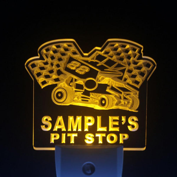 ADVPRO Name Personalized Custom Pit Stop Man Cave Bar Day/ Night Sensor LED Sign wspu-tm - Yellow