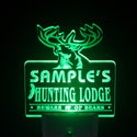 ADVPRO Name Personalized Custom Hunting Lodge Firearms Man Cave Bar Day/ Night Sensor LED Sign wsql-tm - Green