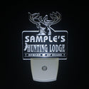 ADVPRO Name Personalized Custom Hunting Lodge Firearms Man Cave Bar Day/ Night Sensor LED Sign wsql-tm - White
