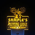 ADVPRO Name Personalized Custom Hunting Lodge Firearms Man Cave Bar Day/ Night Sensor LED Sign wsql-tm - Yellow